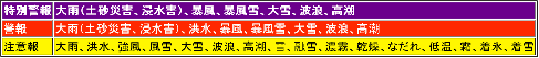 警報・注意報情報への外部リンク画像