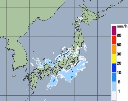 気象庁ホームページ　高解像度降水へのリンク画像です。