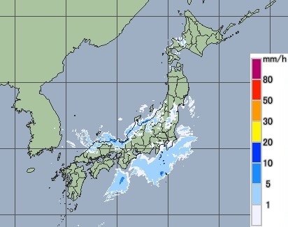 気象庁ホームページ　高解像度降水へのリンク画像です。