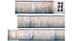 水野千右衛門の陳情書の写真