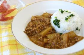 宮重大根カレー出来上がり画像