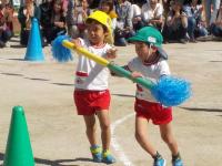 4・5歳児異年齢競技　いっしょにGO