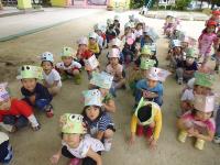 4歳児のこいのぼり帽子