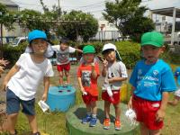 公園の遊具で遊んだよ