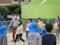 園長先生とドッジボールしたよ