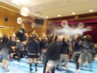 次々と出てきたきれいな輪