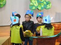 5歳児青組　劇遊び　きんのがちょう