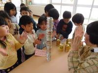 ラリーゲーム　ポイントで缶つみゲーム