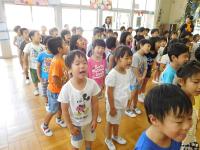 皆で歌を歌ったよ