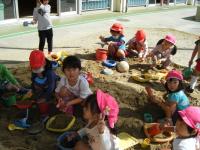 3歳児　なに作る？　はい、おだんごどうぞ