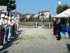 画像　挨拶を述べる永田市長