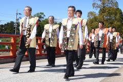 画像　時代行列に参列する永田市長