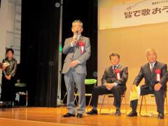 画像　挨拶を述べる永田市長