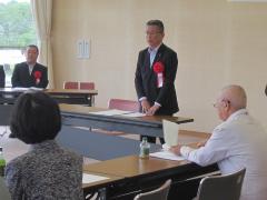 画像　挨拶を述べる永田市長