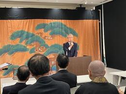 祝辞を述べる永田市長画像