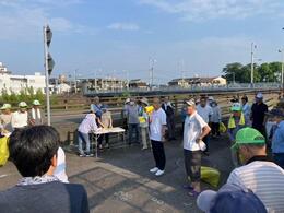 激励する永田市長画像