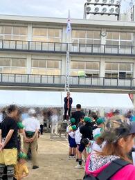 挨拶を述べる永田市長画像（清洲体育祭）