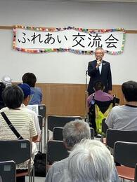 挨拶を述べる永田市長画像