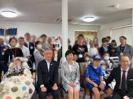 参加者の皆さんと永田市長画像