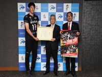ウルフドッグス名古屋表敬訪問