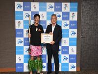 ファイヤーナイフダンス全国大会出場報告表敬訪問