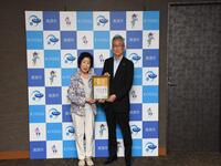 「日本一短い手紙」佳作受賞報告表敬訪問