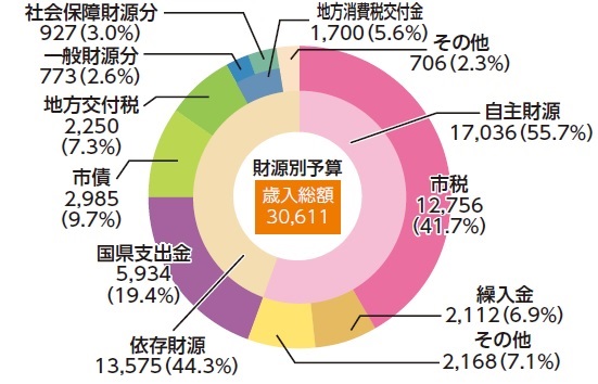 財源別予算（歳入）